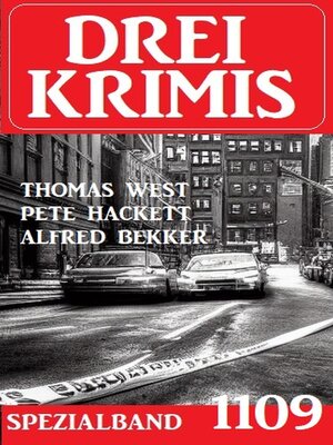 cover image of Drei Krimis Spezialband 1109
